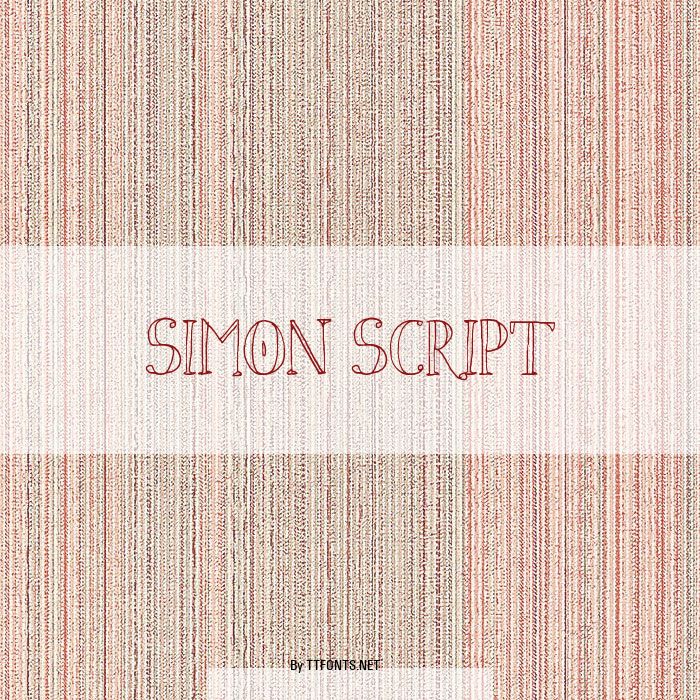 Simon Script example
